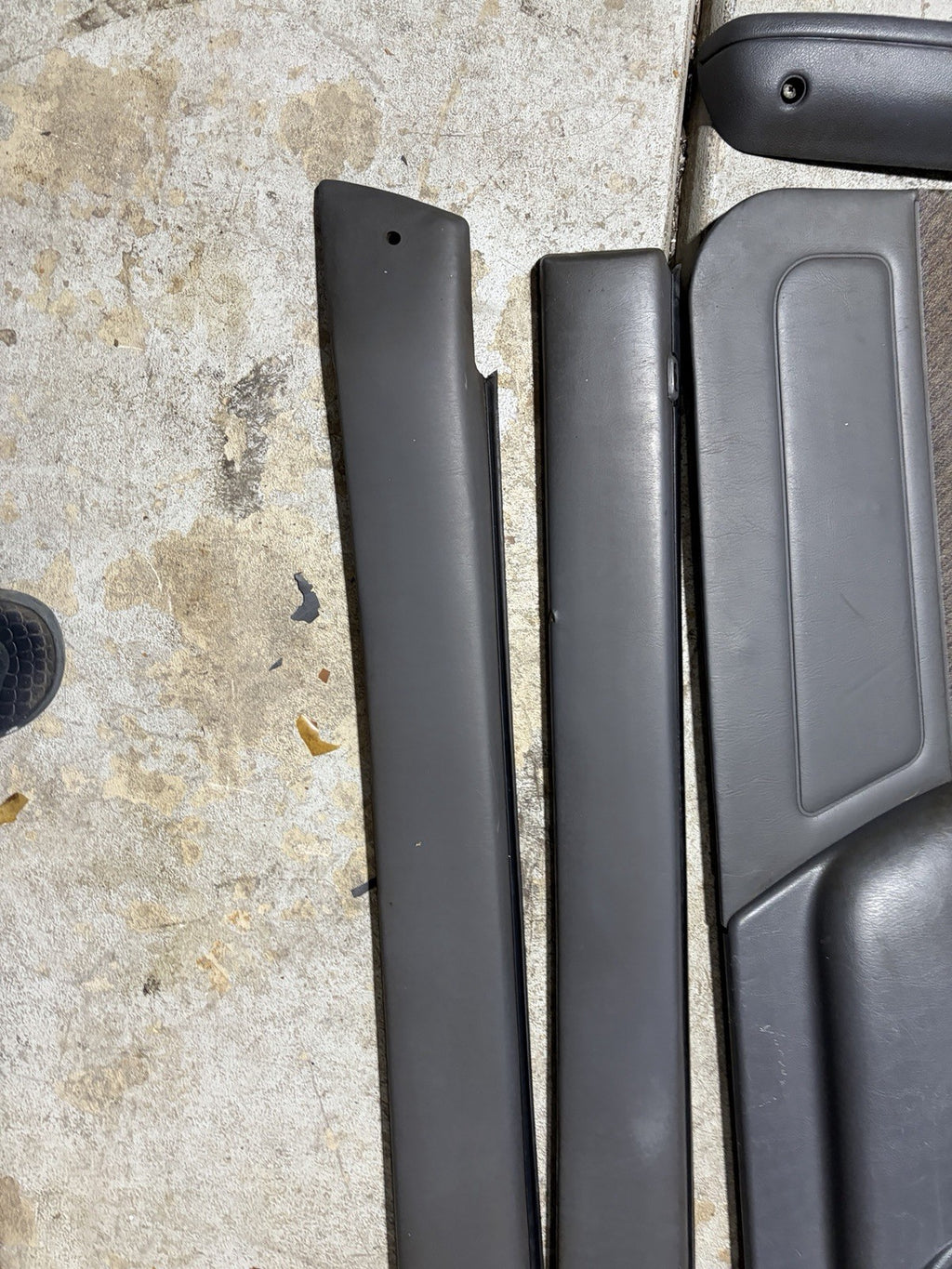 95-00 TOYOTA TACOMA FRONT LEFT RIGHT DOOR PANEL Blue/Gray POWER WINDOWS
