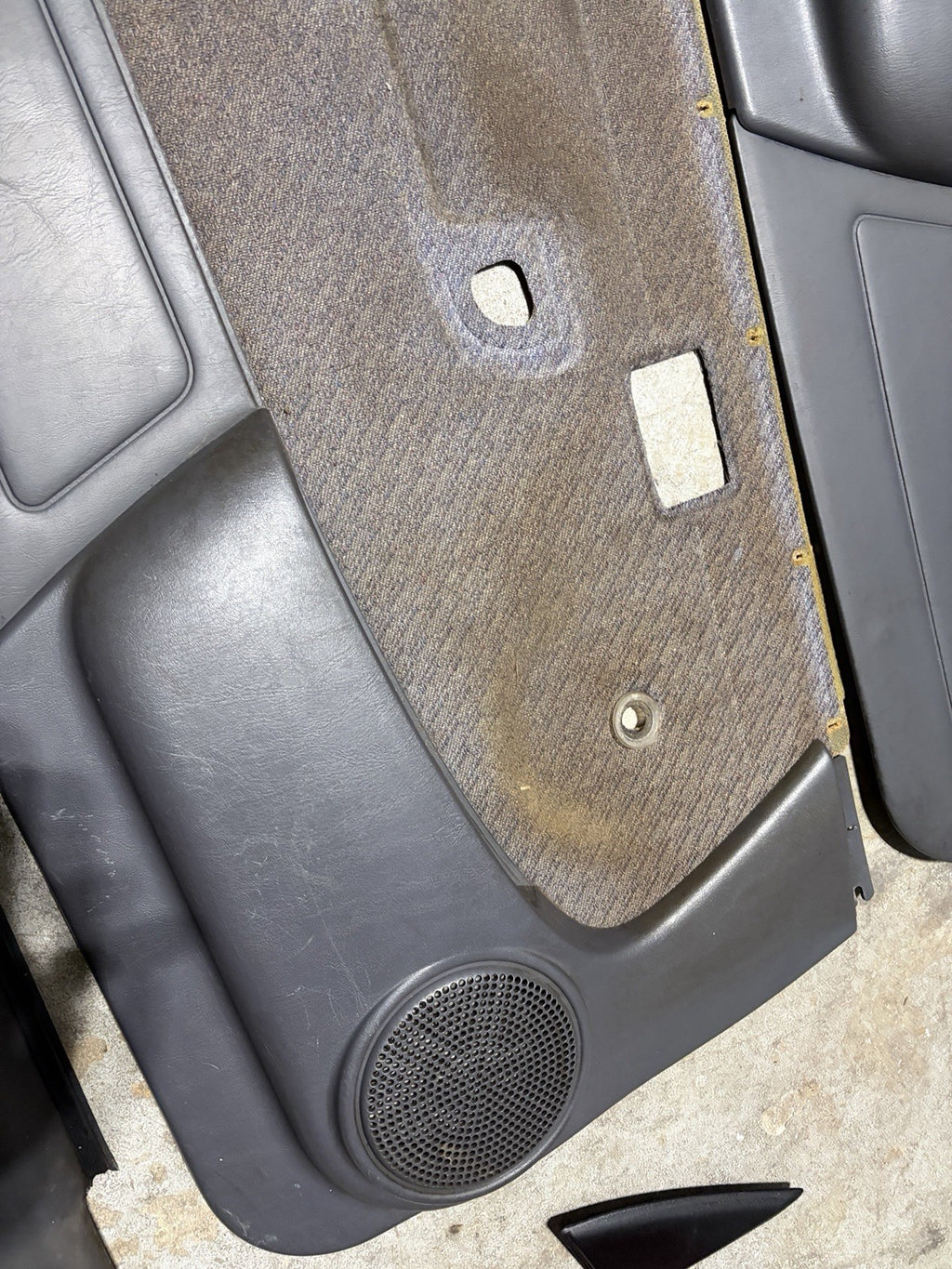 95-00 TOYOTA TACOMA FRONT LEFT RIGHT DOOR PANEL Blue/Gray POWER WINDOWS