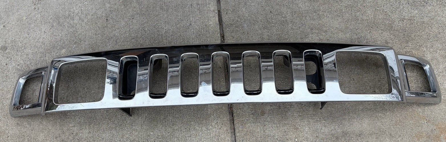 06-10 HUMMER H3 UPPER RADIATOR GRILL GRILLE CHROME
