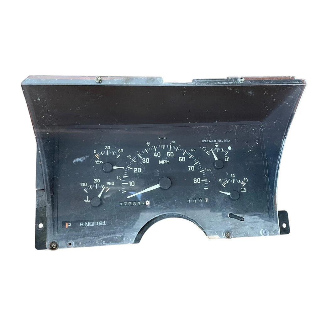 92-94 Chevy GMC Truck C/K 1500 2500 C3500 Instrument Cluster Tacho OEM 16193705