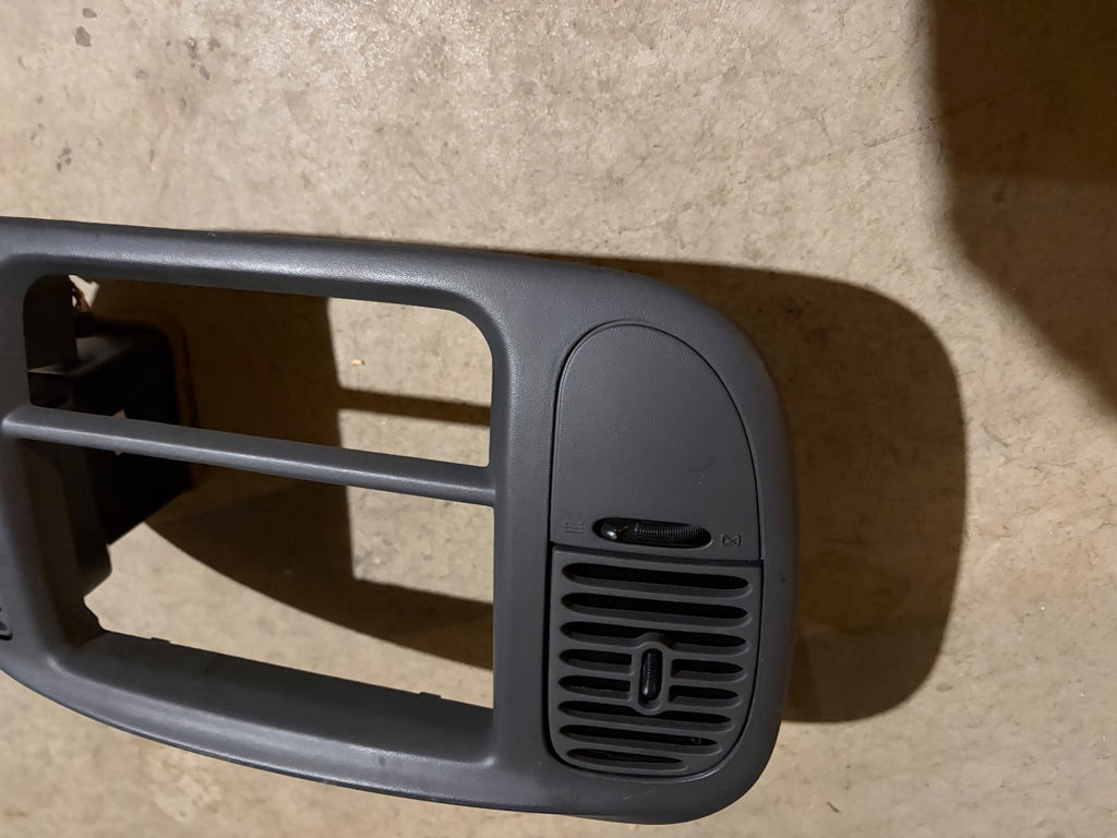 1997-2003 Ford F-150 Dash Radio Bezel Center Dash Air Vent Trim Gray OEM