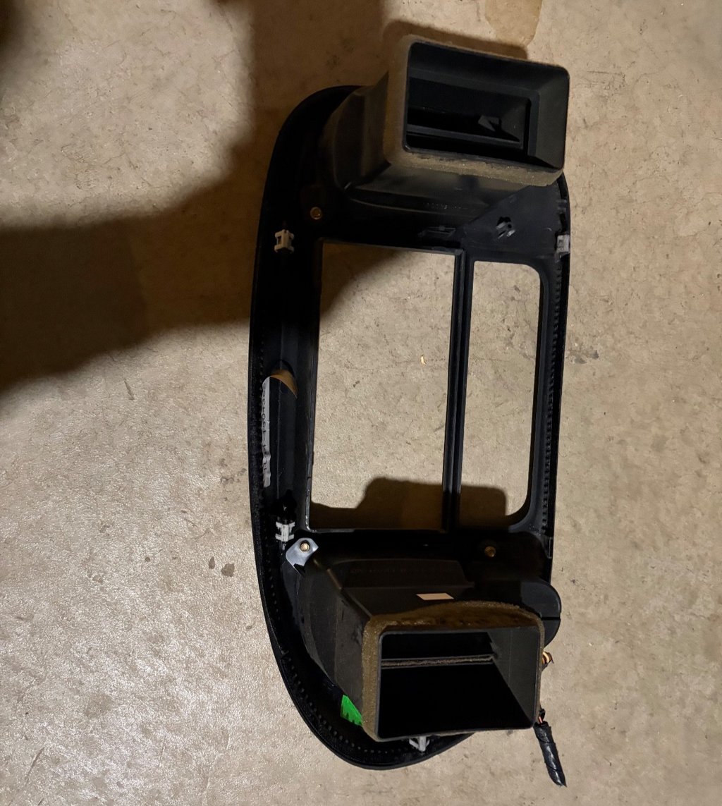 1997-2003 Ford F-150 Dash Radio Bezel Center Dash Air Vent Trim Gray OEM