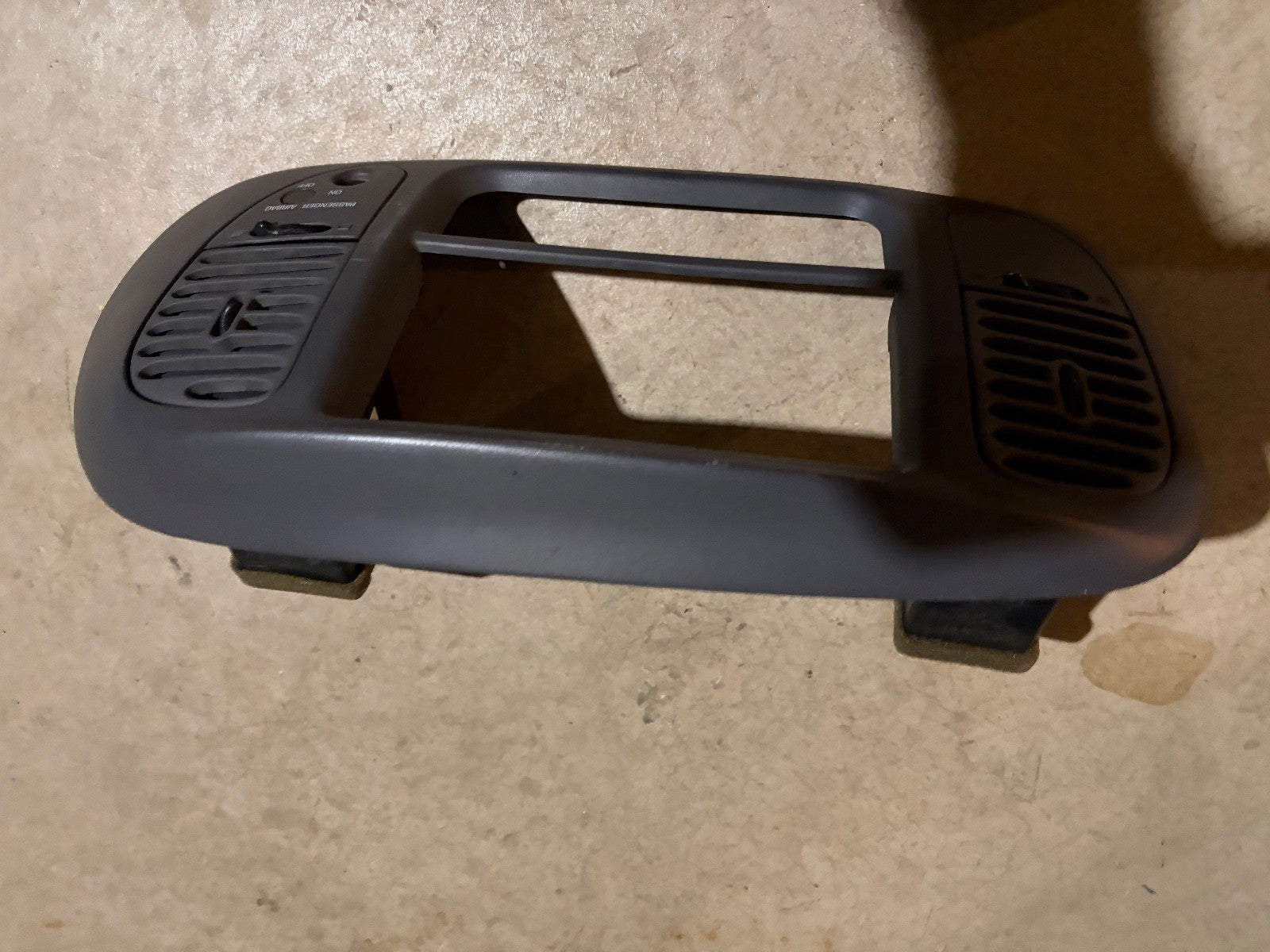1997-2003 Ford F-150 Dash Radio Bezel Center Dash Air Vent Trim Gray OEM