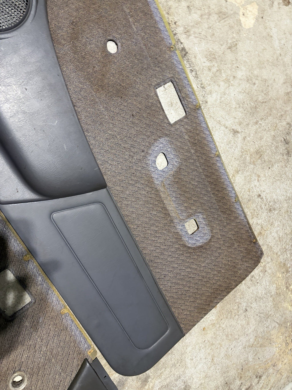95-00 TOYOTA TACOMA FRONT LEFT RIGHT DOOR PANEL Blue/Gray POWER WINDOWS