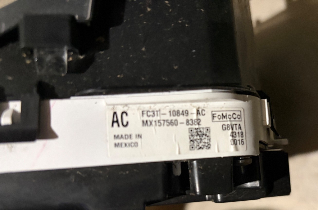 Speedometer Instrument Cluster 2015 Ford F250SD F350SD GAS MILEAGE UNKNOWN
