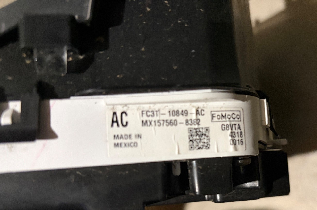 Speedometer Instrument Cluster 2015 Ford F250SD F350SD GAS MILEAGE UNKNOWN